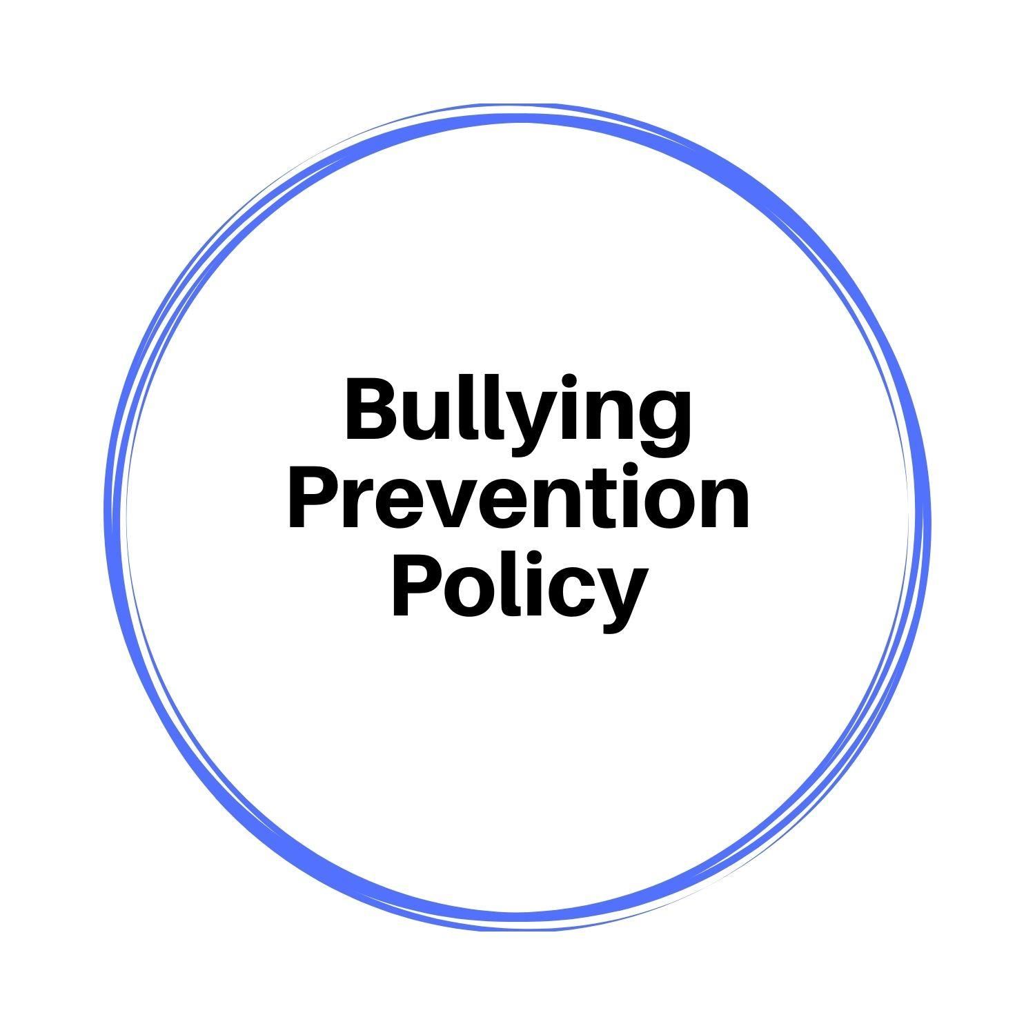 Bullying Prevention Policy 